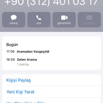 Bilinmeyen Şüpheli Arama Şikayeti
