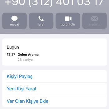 Bilinmeyen Şüpheli Arama Şikayeti