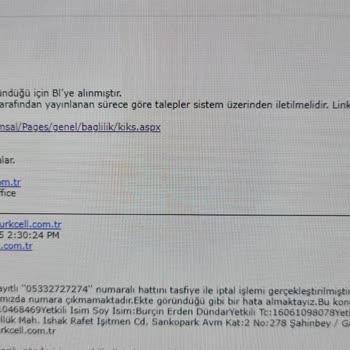 Yanlış İşlemle Kaybedilen 10 Yıllık Özel Numara