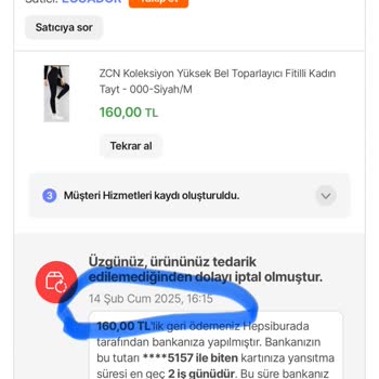 Hepsiburada'da Tedarik Edilemeyen Ürün Ve İade Süreci Sorunu