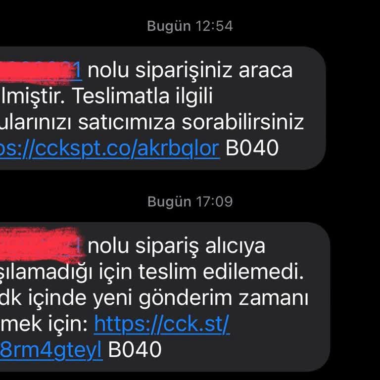 Teslim Edilemeyen Sipariş Ve Müşteri Hizmetleri Sorunu