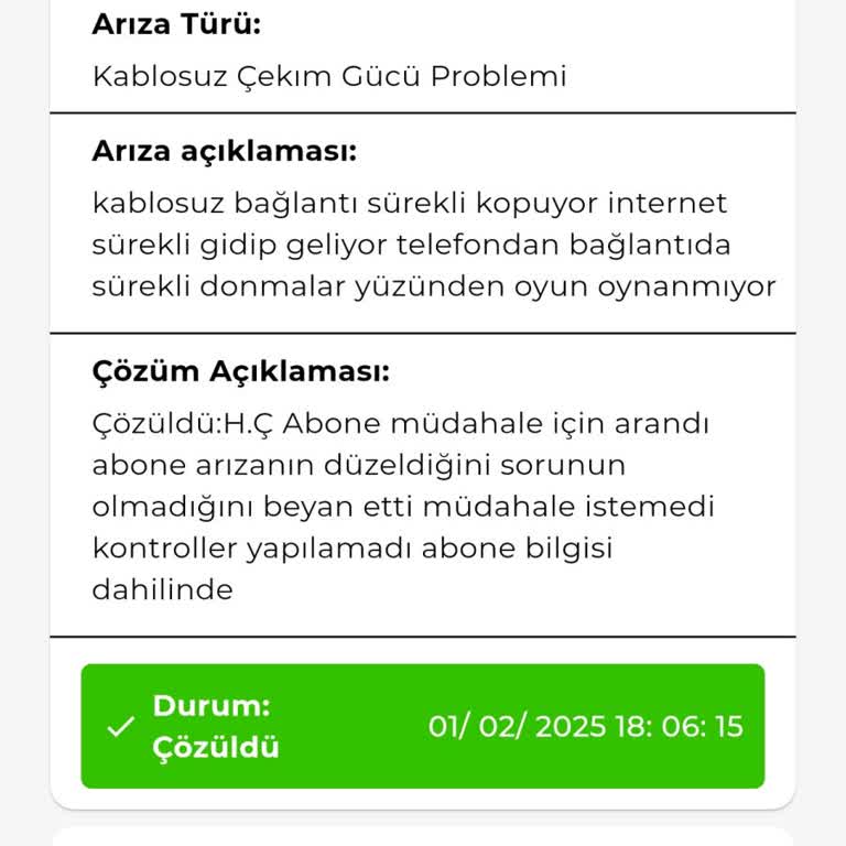 Kablo Net Bağlantı Sorunları Ve Yanıltıcı Çözüm Bildirimi