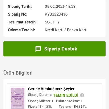 Kayıp Kargo Ve İptal Edilemeyen Sipariş Sorunu