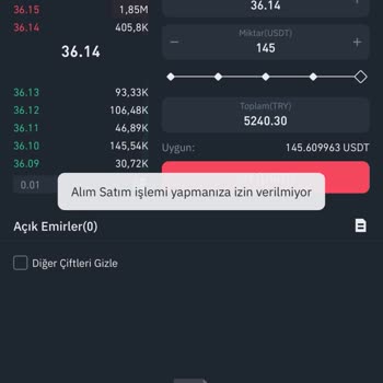 Binance TR Hesabımda Kısıtlama Sorunu