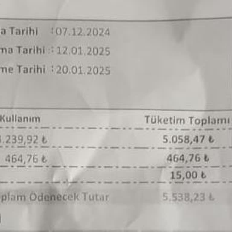 Doğalgaz Faturasındaki Anlamsız Artış