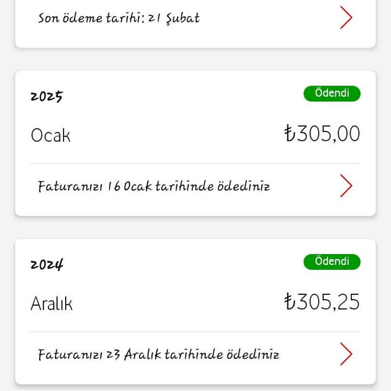 Fatura Tutarındaki Beklenmedik Artış