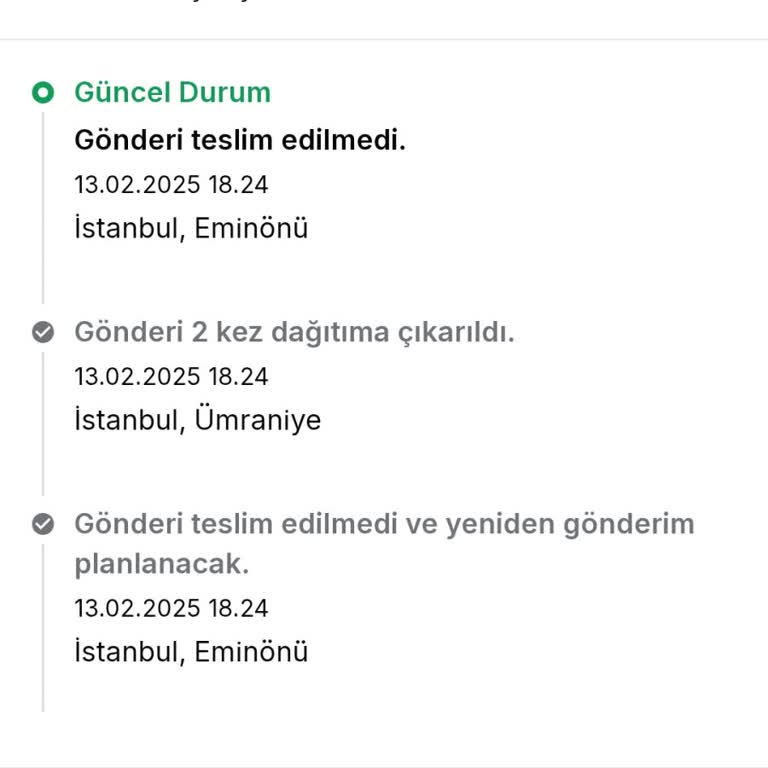 Teslimat Gecikmesi Ve İlgisizlik Sorunu