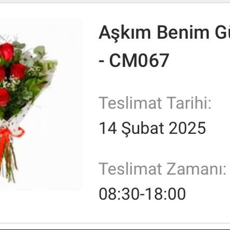 Çiçek Market'ten Sipariş Sorunu Ve İletişim Eksikliği