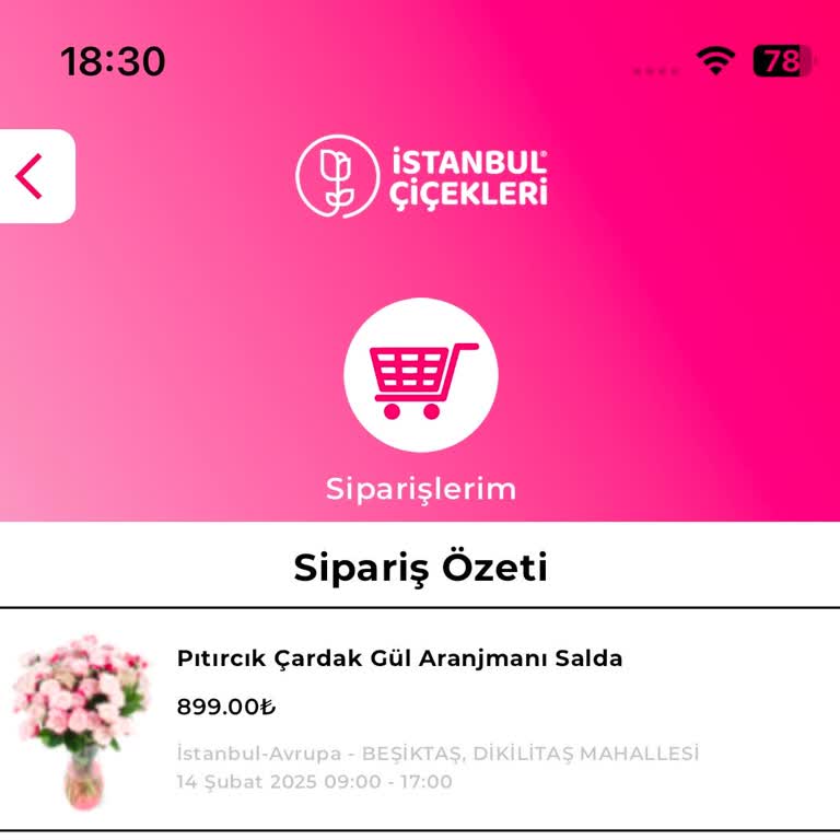 Zamanında Teslim Edilmeyen Çiçek Siparişi