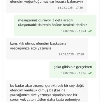 Teslim Edilmediği Söylenen Sipariş Sorunu