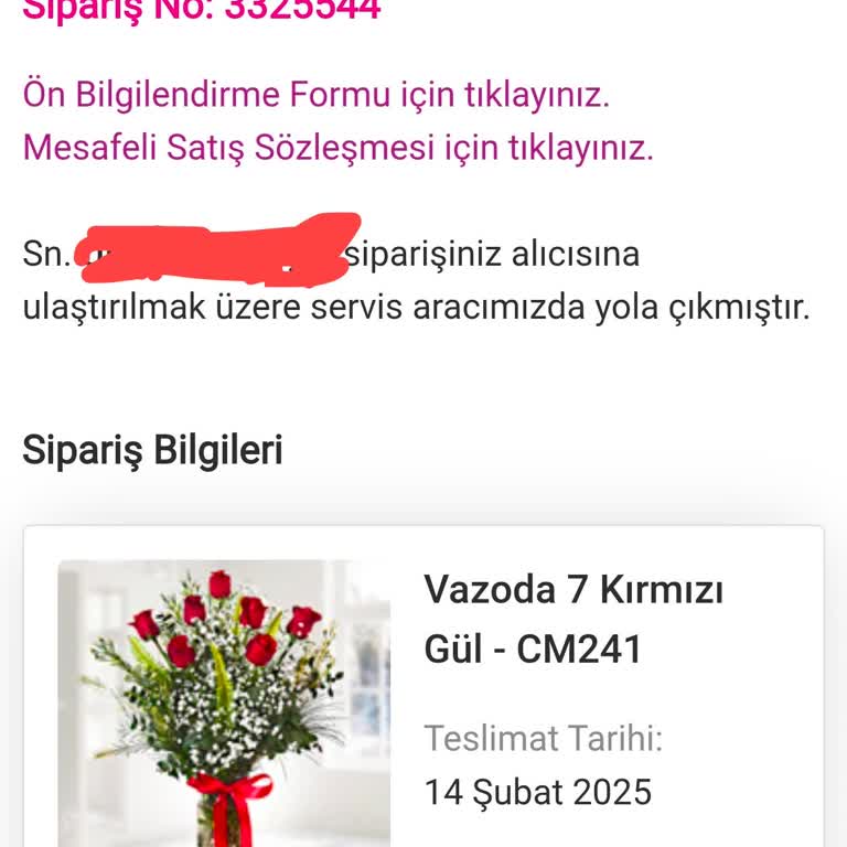 Sevgililer Günü Siparişi Fiyaskosu: Zamanında Teslim Edilmeyen Çiçek