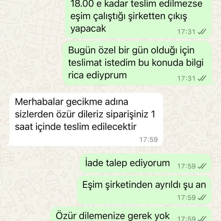 Teslim Edilmeyen Sipariş Ve İletişim Sorunları