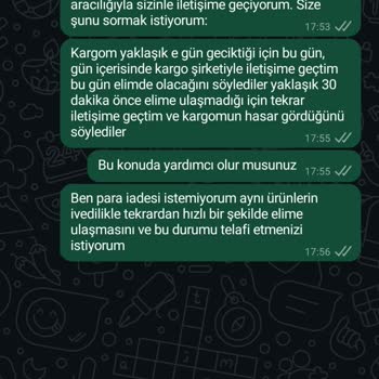 Kayıp Kargo Ve İletişim Sorunları