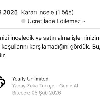 Apple Store'dan Yanlışlıkla Yapılan Yıllık Abonelik Ücreti İadesi Sorunu