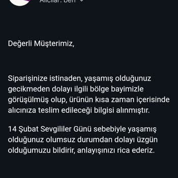 Çiçek Siparişim Teslim Edilmedi Ve İletişim Sağlanamadı