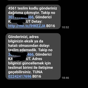 Eksik Adres Bilgisi Nedeniyle Teslim Edilemeyen Kargo