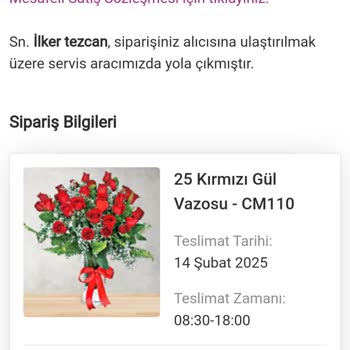 Sevgililer Günü Siparişinde Teslimat Sorunu
