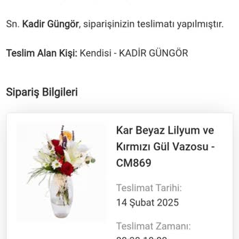 Çiçek Siparişi Teslim Edilmedi, Sürpriz Mahvoldu
