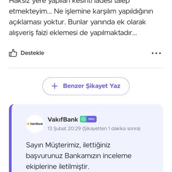 VakıfBank'tan Haksız Kesinti Ve Ek Ücretler