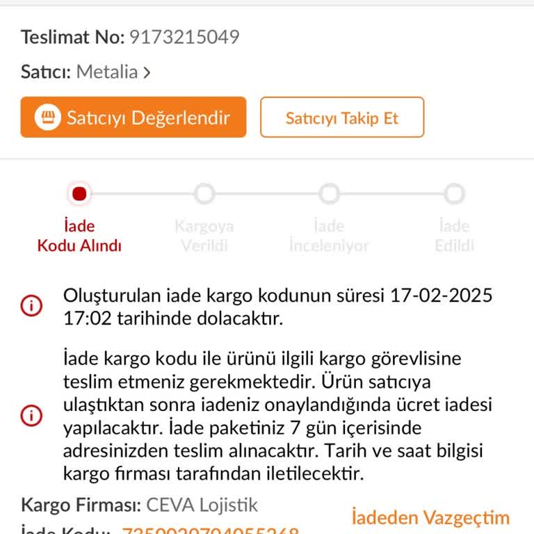 Metalia Trendyol'da İade Süreci Kabusu: Bebek Dolabı Sorunu
