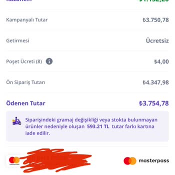 Getir'den Eksik İade Ve Ürün Sorunu