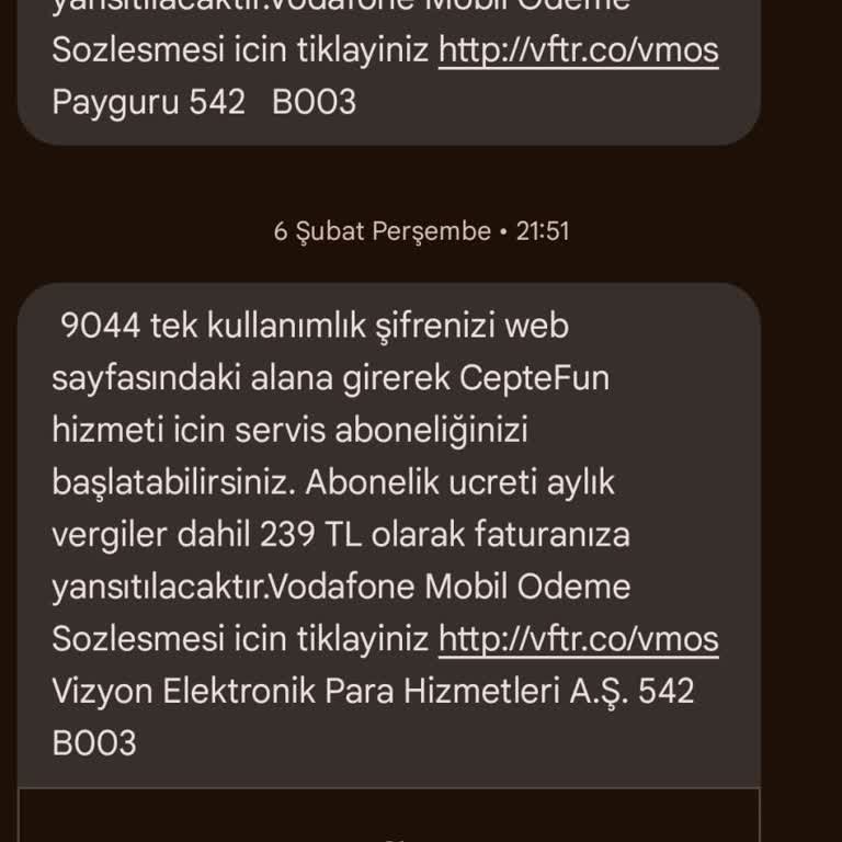 İzinsiz Abonelik Ücreti Ve Vodafone İş Birliği