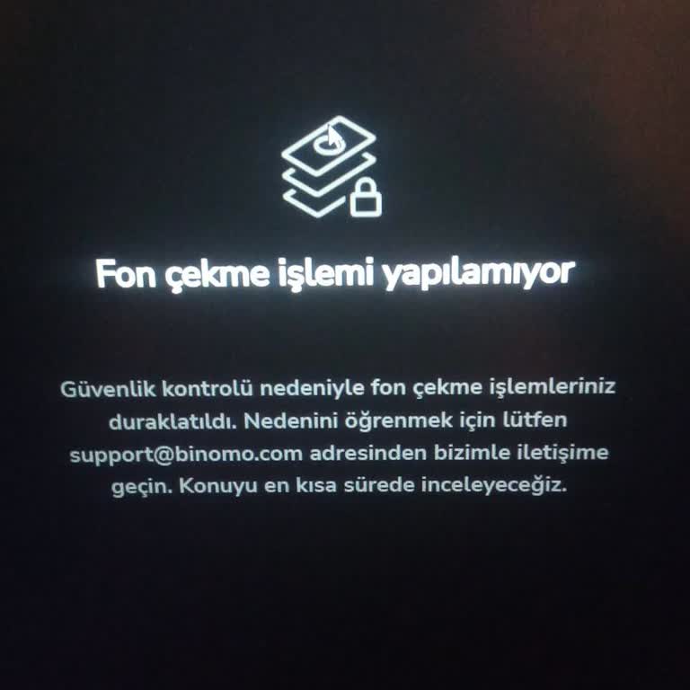 Binomo'da Para Çekme Sorunu