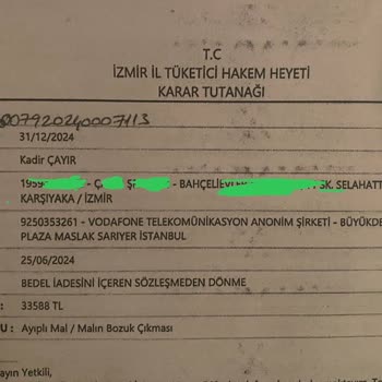 Vodafone'dan Aldığım Hatalı İphone İadesi Mağduriyeti