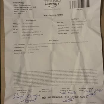 Teknosa'nın Garanti Sürecinde Büyük Hayal Kırıklığı