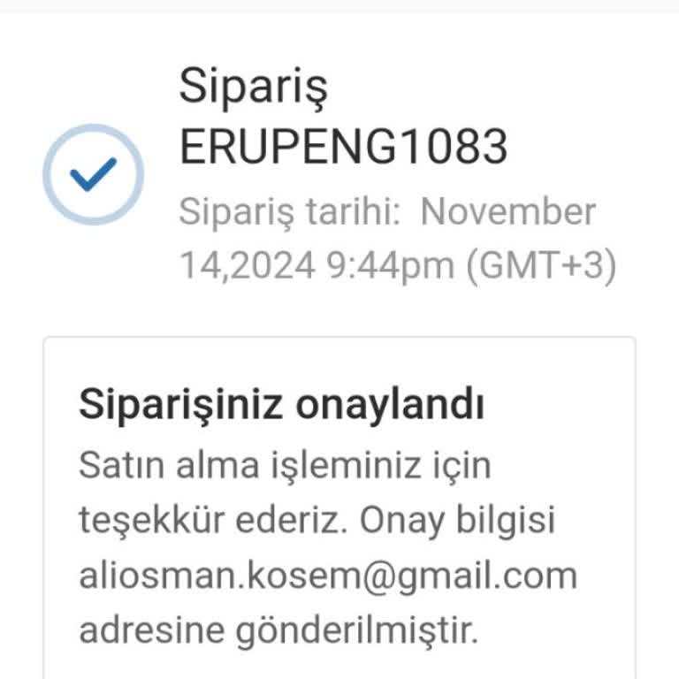 Teslim Edilmeyen Testere Siparişi