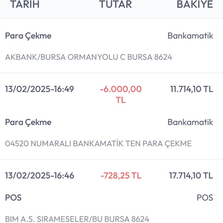 ATM'de Çekilemeyen Para Sorunu