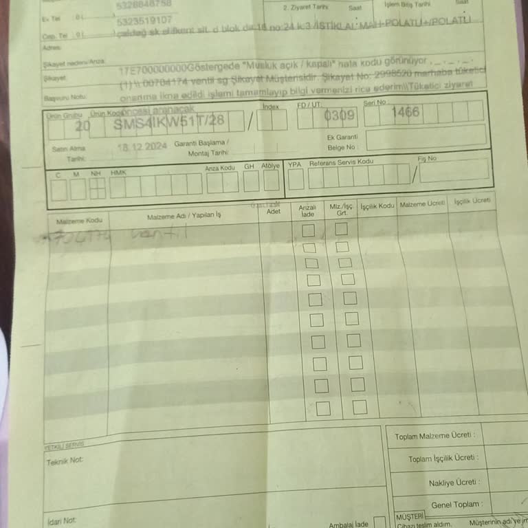 Bulaşık Makinesi Değişim Sürecinde Yaşanan Sorunlar