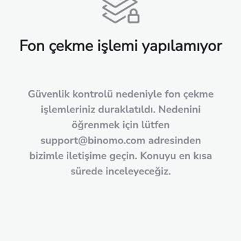 Çekim Talebi Sürecinde Güvenlik Kontrolü Sorunu