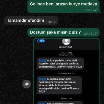 Çiçek Siparişi Teslimat Sorunu Ve Yanıltıcı Bilgilendirme