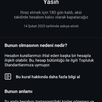 Instagram Hesap Askıya Alma Sorunu Ve Şifre Hatası