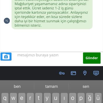 Teslim Edilmeyen Sipariş Ve Yetersiz Müşteri Hizmeti
