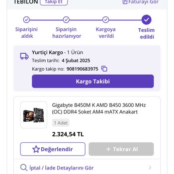 Anakart Sorunu Ve İade Sürecinde Yaşanan Mağduriyet
