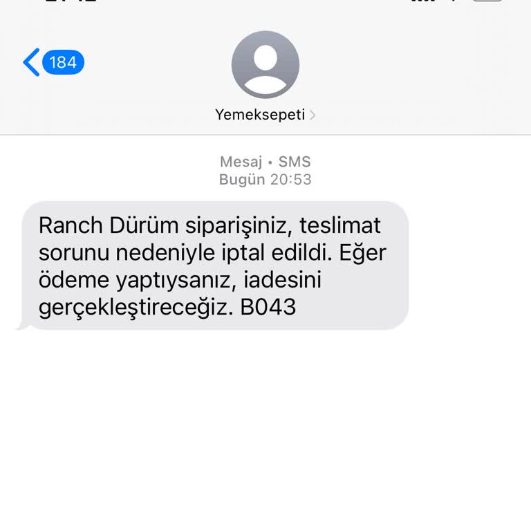 Yemeksepeti Sipariş İptali Ve Ulaşılamayan Müşteri Hizmetleri