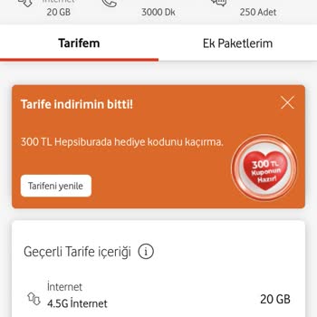 Vodafone'un Yüksek Fiyatlı Yeni Tarifeleri