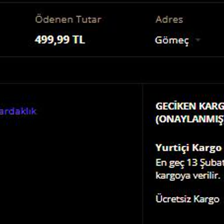 Siparişin Kargoya Verilmemesi Ve İletişim Sorunu