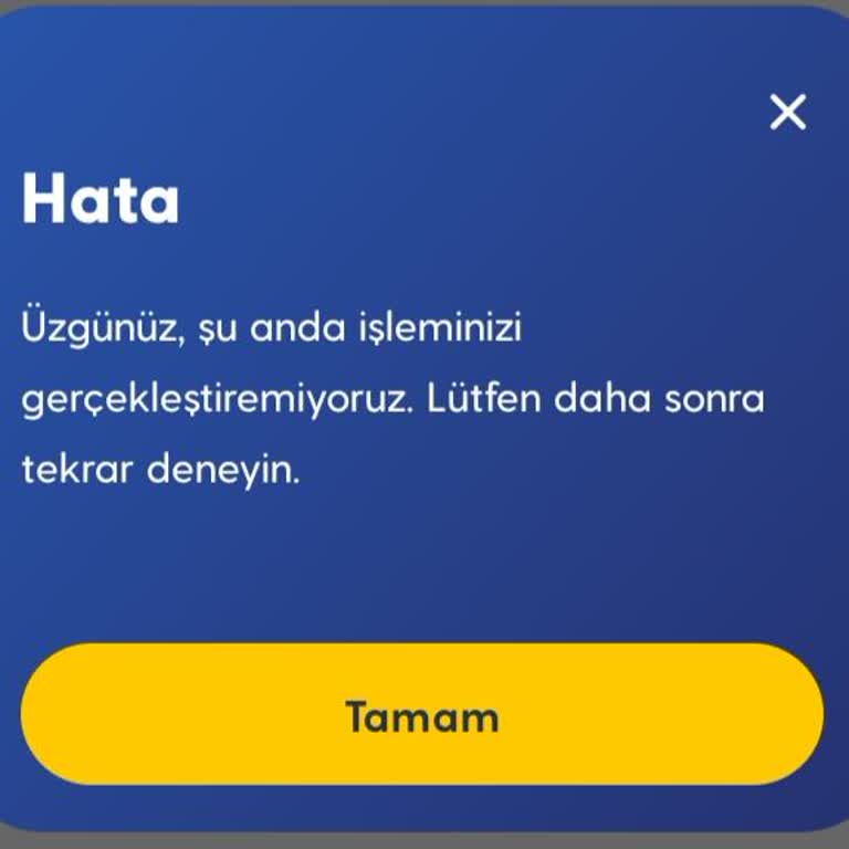 Turkcell Paket Yükleme Hatası