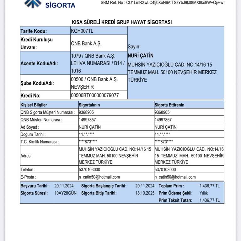 Haksız Sigorta Ücreti Kesintisi Ve İade Talebi