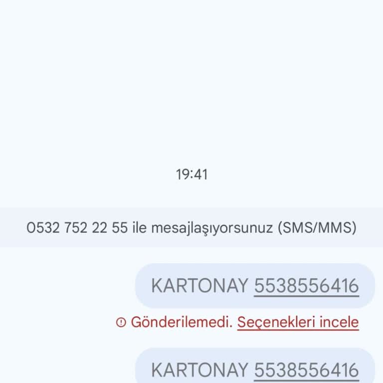 SMS Gönderim Hatası Ve Onay Sorunu