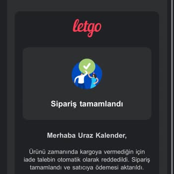 Letgo İade Sürecinde Teknik Aksaklık Ve Mağduriyet