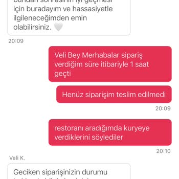 Zamanında Teslim Edilmeyen Sipariş Ve İlgisiz Restoran