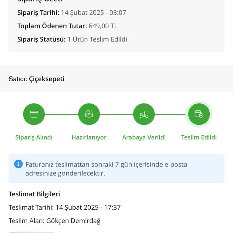 Çiçek Sepeti Teslimat Sorunu Ve Müşteri Hizmetleri Erişimsizliği
