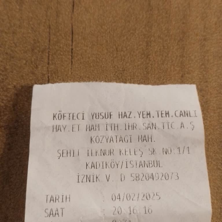 Köfteci Yusuf'ta Tarihi Geçmiş Ürün Sorunu