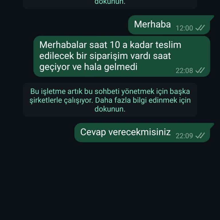 Geç Teslimat Ve İletişim Sorunları
