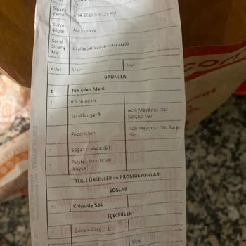 Popeyes Siparişlerinde Sürekli Yanlış Ürün Teslimatı Sorunu