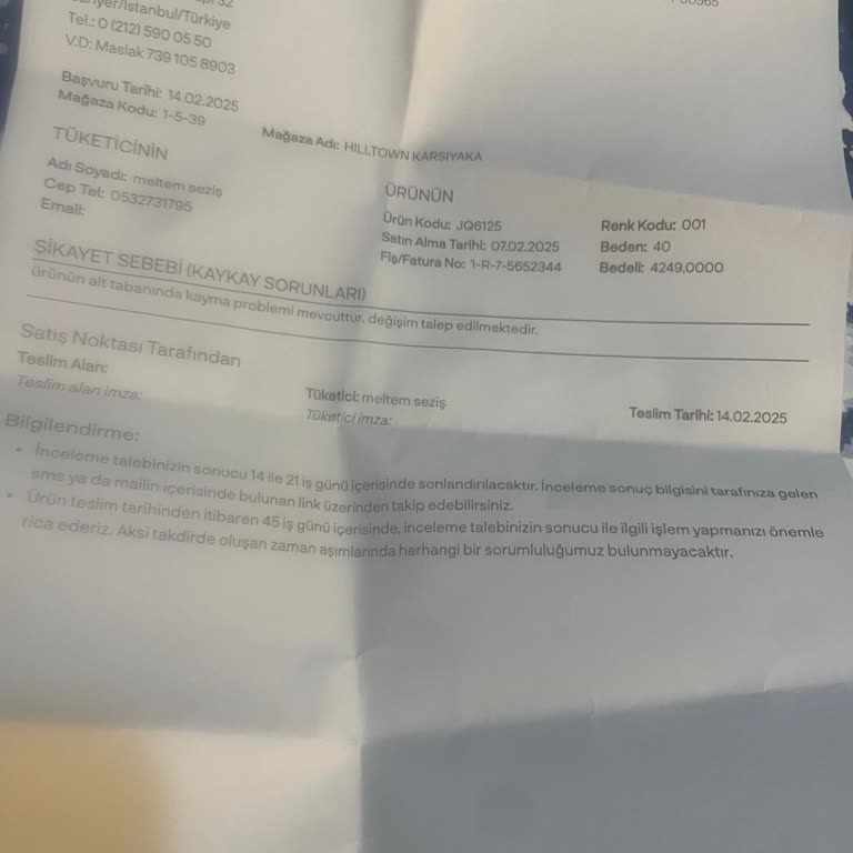 Sneaks Up Mağazasında Müşteri Memnuniyetsizliği